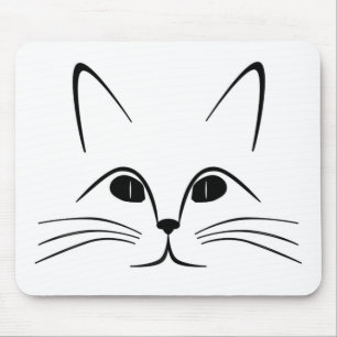 CAT FACE MOUSE PAD