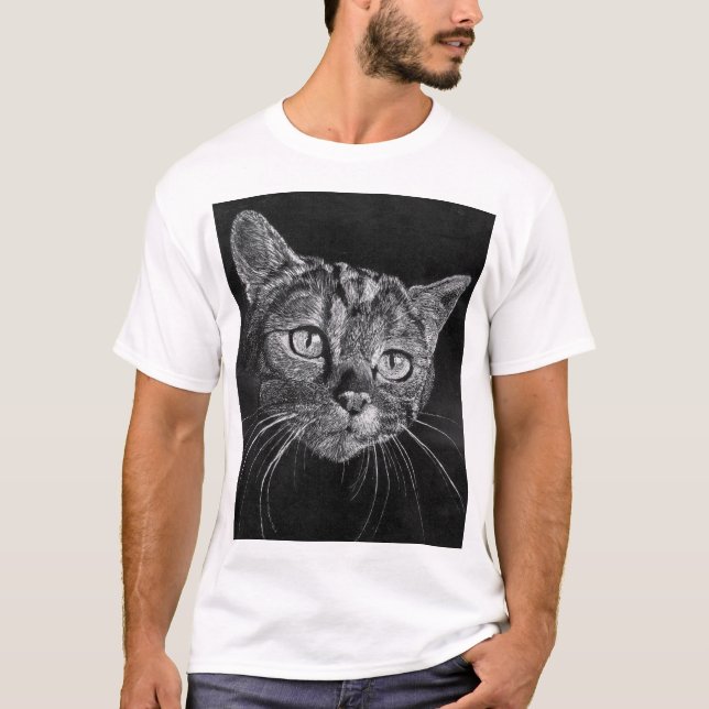 Cat Face my high school drawing T-Shirt (Front)