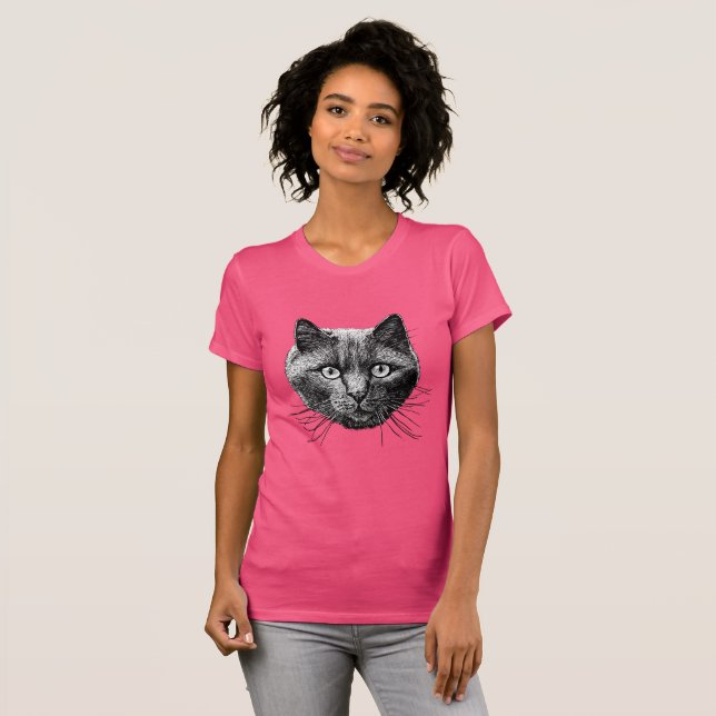 Cat Face T-Shirt (Front Full)