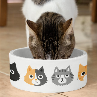 Cat Faces | Fun Kitty Cat Drawings Bowl