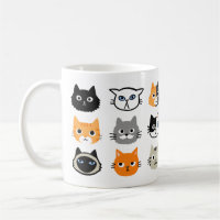 Cat Faces Pattern | Cool Kitty Cat Lover's
