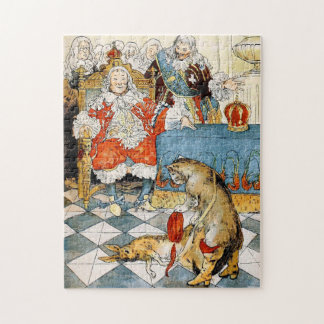 Cat Fairy Tale Art Puss in Boots Vintage Artwork Jigsaw Puzzle