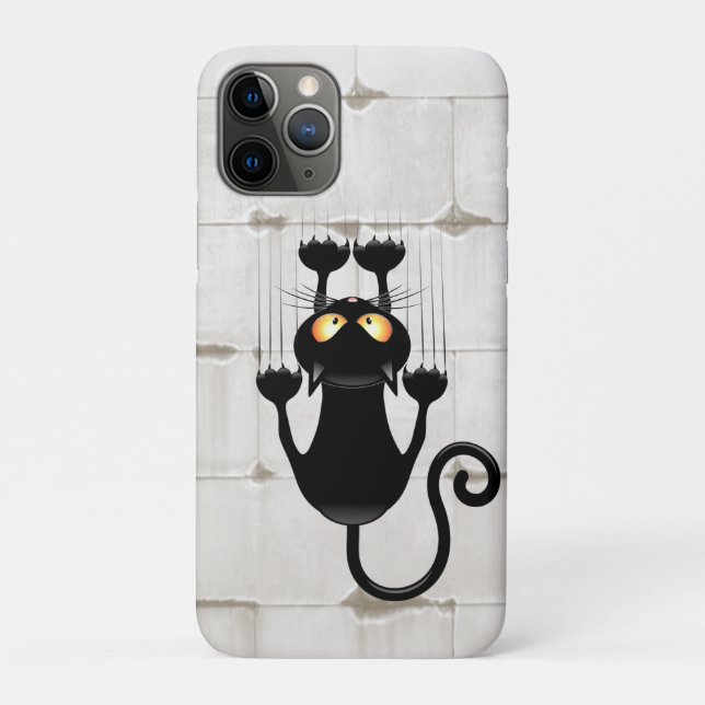 Cat Falling down fun cartoon character Case-Mate iPhone Case (Back)