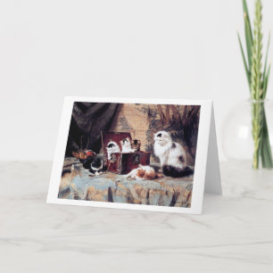 Cat Family, Henriette Ronner-Knip Card