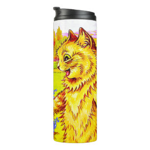 Cat Family in Garden Thermal Tumbler