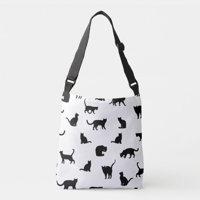 Cat Fan Decorations, Cat Owner Gift, Cat Lover Crossbody Bag (Front)