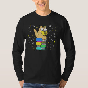 Cat fans Book  Cat  Bookworm Reading fans T-Shirt