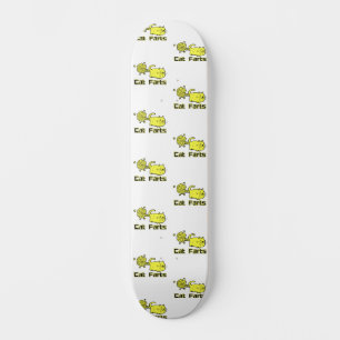 Cat farts humour cute cats skateboard