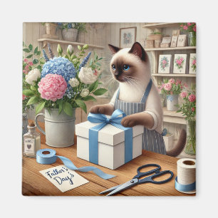 Cat Father's Day Magnet for Cat Dads