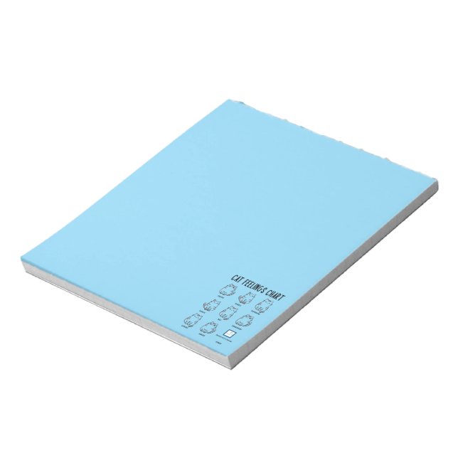 Cat Feelings Chart Notepad (Rotated)