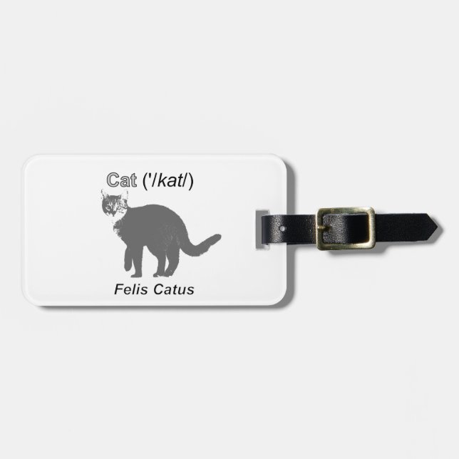 Cat Felis Catus Luggage Tag (Front Horizontal)