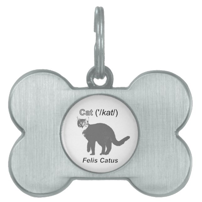 Cat Felis Catus Pet ID Tag (Front)