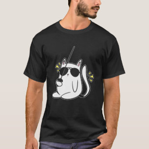 Cat Fencing Cat Wearing Sunglasses   Fencing T-Shirt