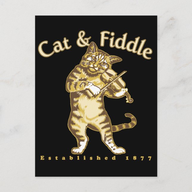 Cat & Fiddle Postcard (Front)