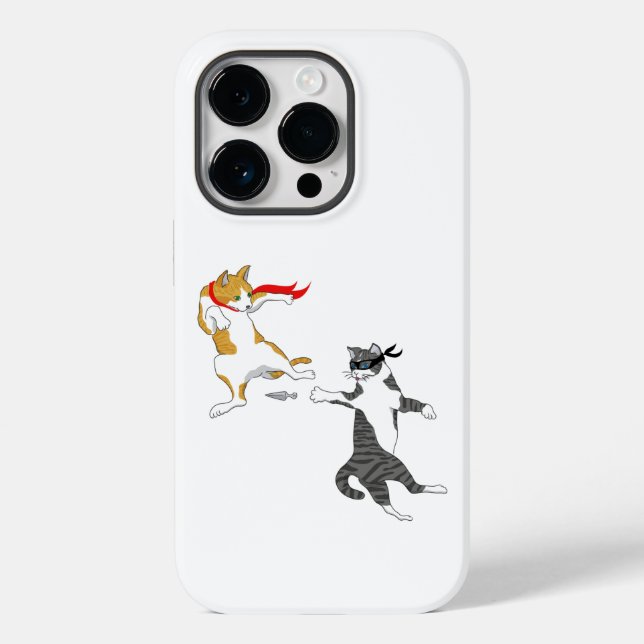 Cat fight Case-Mate iPhone case (Back)
