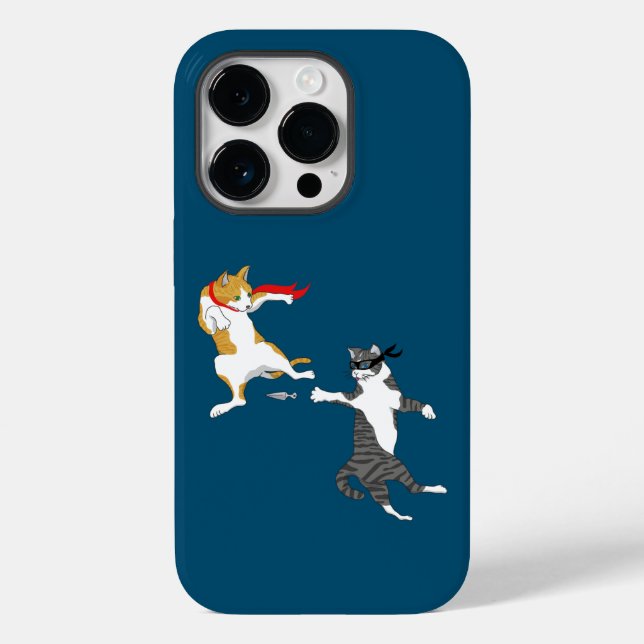 Cat fight Case-Mate iPhone case (Back)