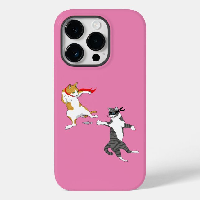 Cat fight Case-Mate iPhone case (Back)
