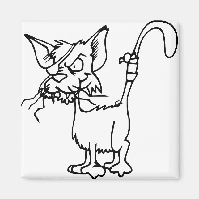 Cat Fight Injured Animal Bandage Feline Domestic Magnet (Front)