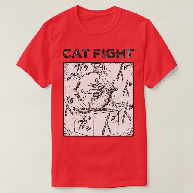 Cat Fight v2 T-Shirt (Design Front)