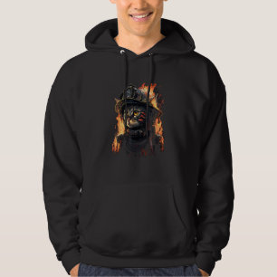 Cat Firefighter Show Your Love for Firefighting Hoodie