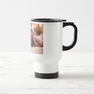 Cat first, coffee second travel mug