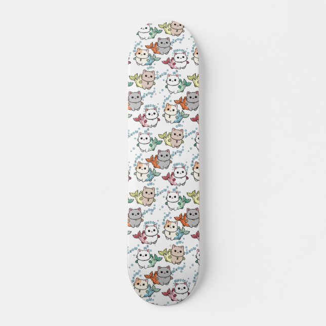 Cat Fish Illustration Skateboard (Front)