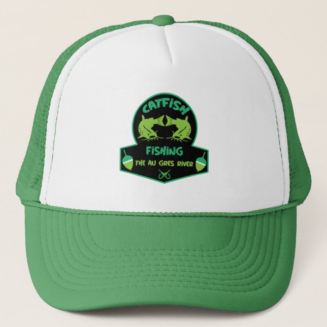 Cat Fishing  Au Gres Trucker Hat (Front)