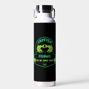 Cat Fishing  Au Gres Water Bottle