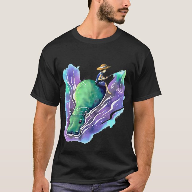 Cat Fishing T-Shirt (Front)