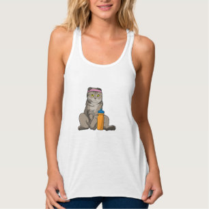 Cat Fitness Drinking mug Singlet