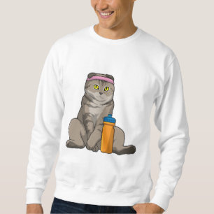 Cat Fitness Drinking mug Sweatshirt