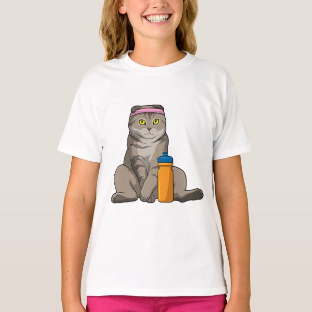 Cat Fitness Drinking mug T-Shirt (Front)