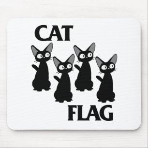 CAT FLAG 2 MOUSE PAD
