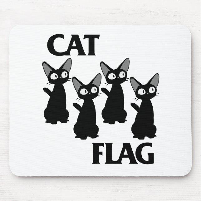 CAT FLAG 2 MOUSE PAD (Front)
