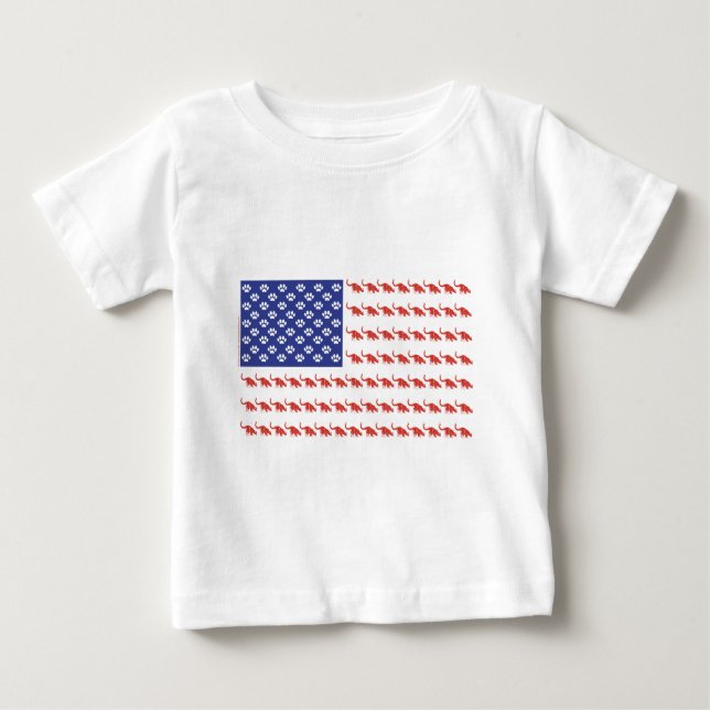 Cat-Flag-Tee Baby T-Shirt (Front)