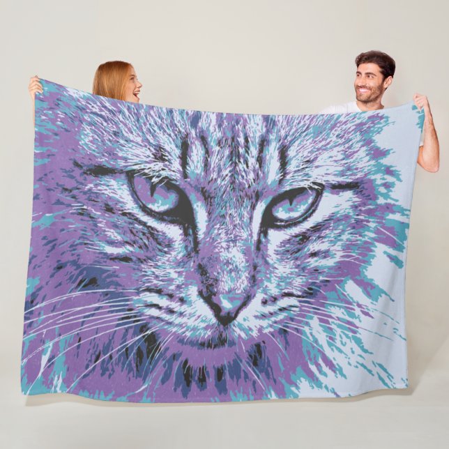 Cat Fleece Blanket (In Situ)