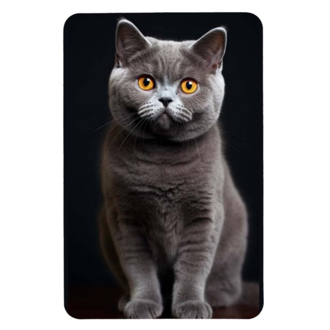 Cat Fllexible Photo Magnet (Vertical)