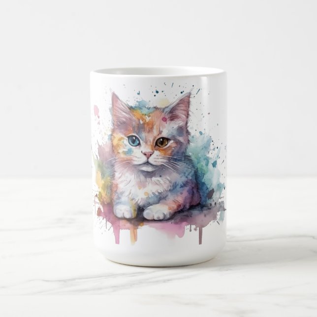 Cat Floral Mug  (Center)