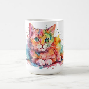 Cat Floral Mug