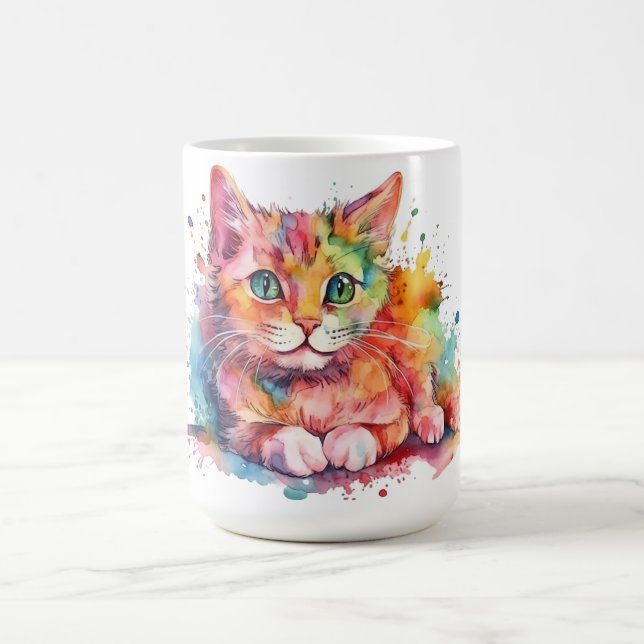 Cat Floral Mug  (Center)
