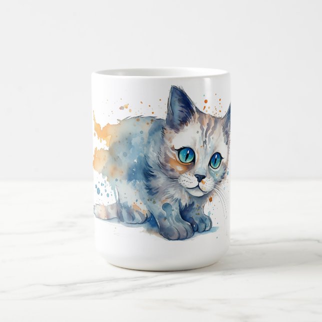 Cat Floral Mug  (Center)