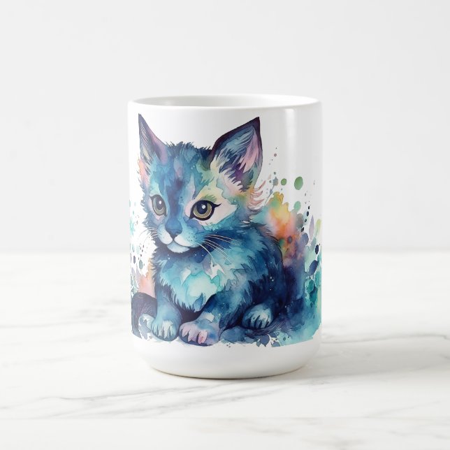 Cat Floral Mug  (Center)