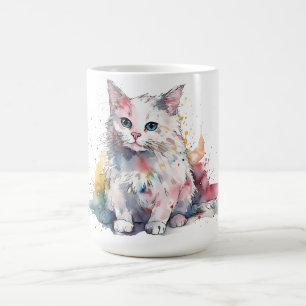 Cat Floral Mug