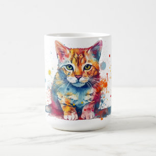 Cat Floral Mug