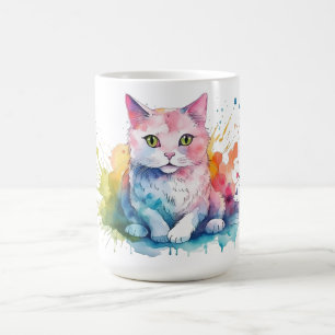 Cat Floral Mug