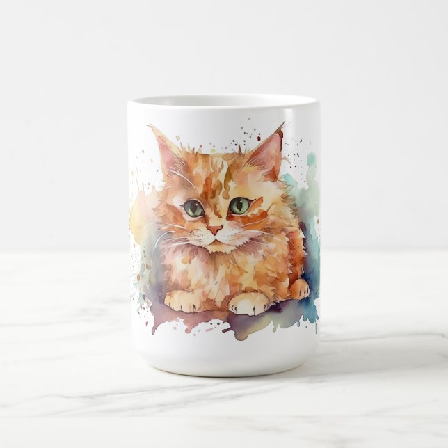Cat Floral Mug  (Center)