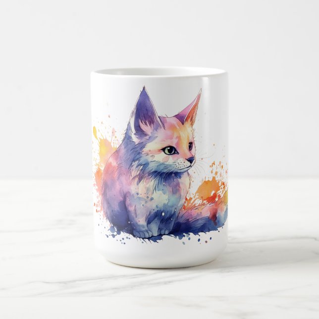 Cat Floral Mug  (Center)