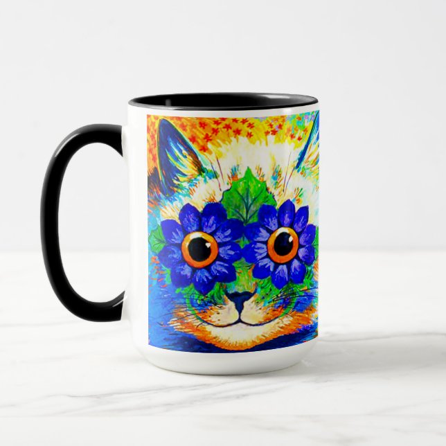 Cat Flower Eyes Mug (Left)