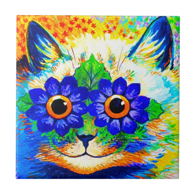 Cat Flower Eyes Tile (Front)