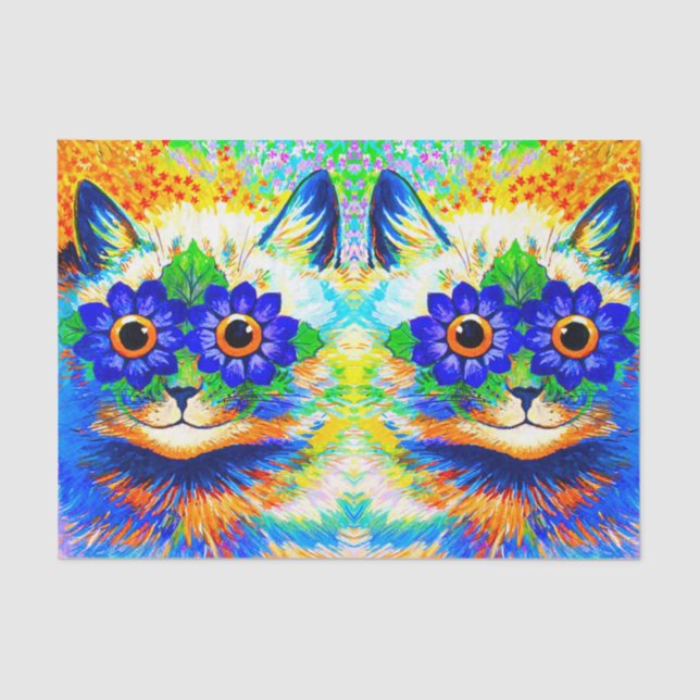 Cat Flower Eyes Tissue Paper (Front)